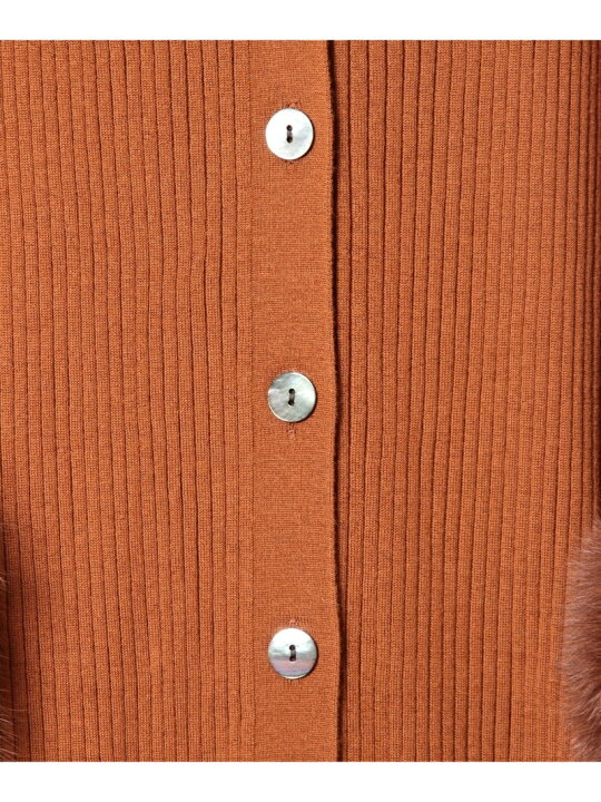 楽天市場】【SALE／60%OFF】ロングニット袖ファーカーディガン GRACE 
