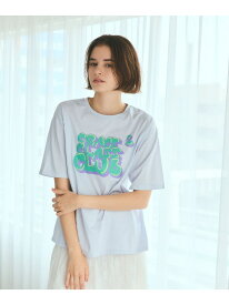 グラフィティプリントTシャツ GRACE CONTINENTAL グレースコンチネンタル トップス カットソー・Tシャツ ホワイト グレー ブラック【送料無料】[Rakuten Fashion]