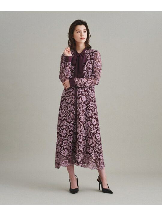 楽天市場】【SALE／60%OFF】配色レースボウタイワンピース GRACE 