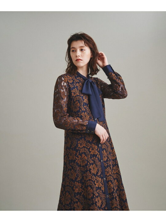 楽天市場】【SALE／60%OFF】配色レースボウタイワンピース GRACE 