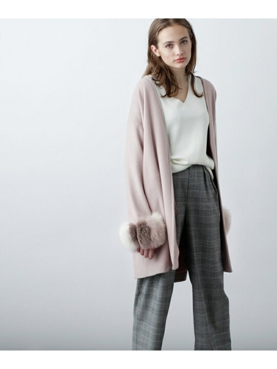楽天市場】【SALE／60%OFF】ファーカフスベルテッドカーディガン GRACE 