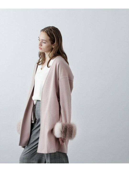 楽天市場】【SALE／60%OFF】ファーカフスベルテッドカーディガン GRACE 