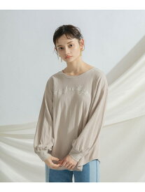 【SALE／60%OFF】リブボリューム袖カットトップ GRACE CONTINENTAL グレースコンチネンタル トップス カットソー・Tシャツ ベージュ グレー【RBA_E】【送料無料】[Rakuten Fashion]