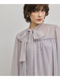 【SALE／30%OFF】チュールタイブラウス GRACE CONTINENTAL グレースコンチネンタル トップス シャツ・ブラウス ベージュ グレー ブラック【RBA_E】【送料無料】[Rakuten Fashion]