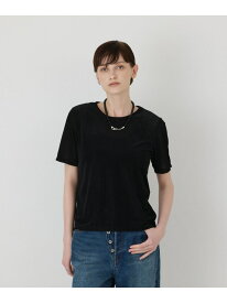 シアーベロアカットトップ GRACE CONTINENTAL グレースコンチネンタル トップス カットソー・Tシャツ グレー ベージュ ブラック【送料無料】[Rakuten Fashion]