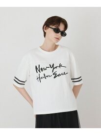 カレッジロゴプリントTシャツ GRACE CONTINENTAL グレースコンチネンタル トップス カットソー・Tシャツ ネイビー ホワイト【送料無料】[Rakuten Fashion]