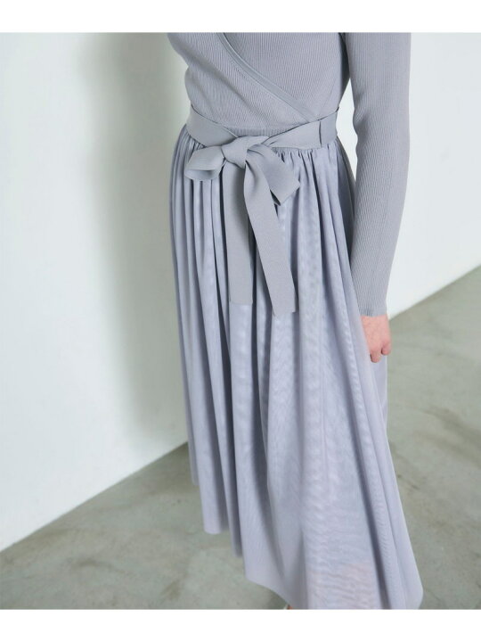 楽天市場】【SALE／40%OFF】チュールコンビニットワンピース GRACE 