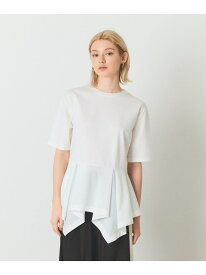 ペプラムカットトップ GRACE CONTINENTAL グレースコンチネンタル トップス カットソー・Tシャツ ブラック ホワイト【送料無料】[Rakuten Fashion]