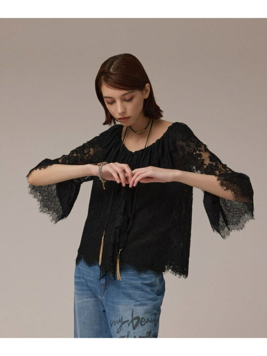 楽天市場】【SALE／30%OFF】レースコンビフリルブラウス GRACE 