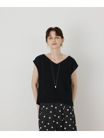 カールヤーンシアートップ GRACE CONTINENTAL グレースコンチネンタル トップス カットソー・Tシャツ ベージュ ブラック【送料無料】[Rakuten Fashion]