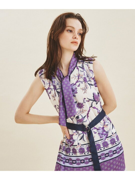 楽天市場】【SALE／30%OFF】スカーフプリントAラインワンピース GRACE  