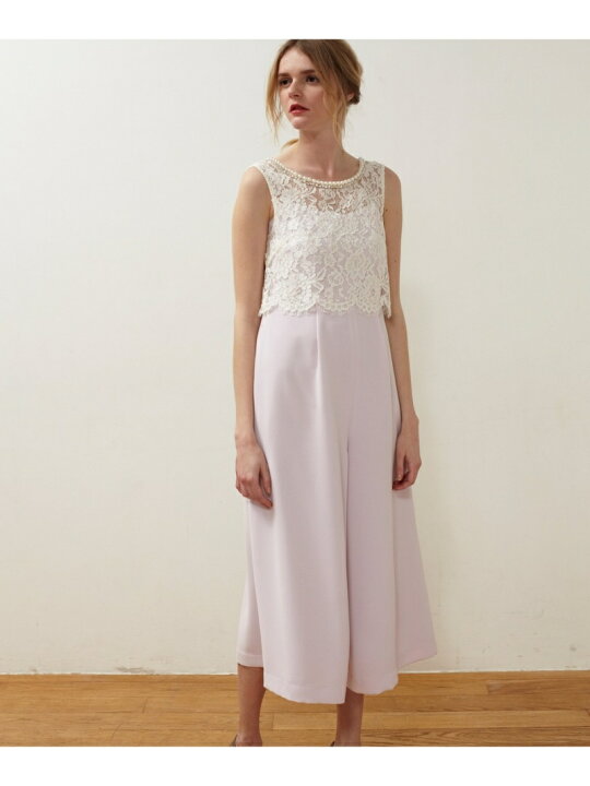 楽天市場】【SALE／60%OFF】レース切替ワイドサロペット GRACE 
