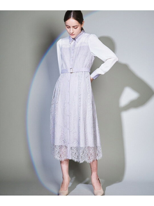 楽天市場】【SALE／30%OFF】レース切替シャツワンピース GRACE  