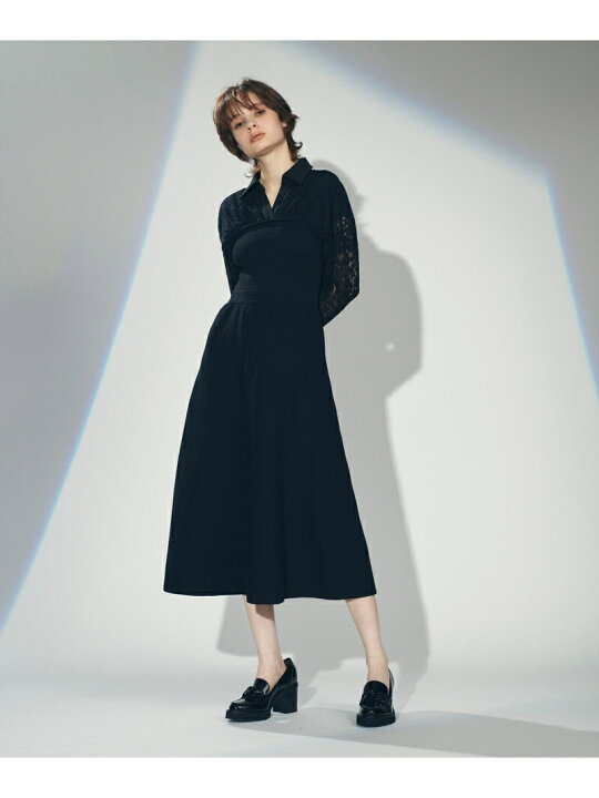 楽天市場】【SALE／40%OFF】レースレイヤードニットワンピース GRACE 
