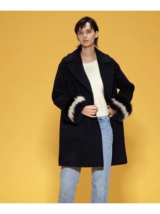 楽天市場】【SALE／60%OFF】フォックスハーフピーコート GRACE 
