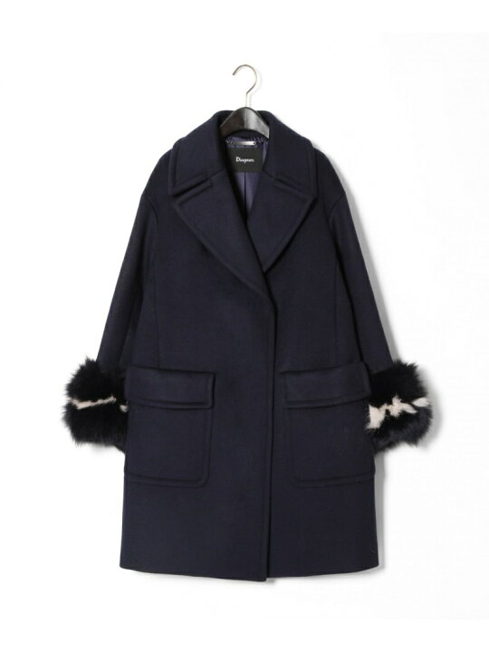 楽天市場】【SALE／60%OFF】フォックスハーフピーコート GRACE 