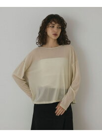 【SALE／50%OFF】フロッキーオーバーカットトップ GRACE CONTINENTAL グレースコンチネンタル トップス カットソー・Tシャツ ワインレッド ブラック ベージュ【RBA_E】【送料無料】[Rakuten Fashion]