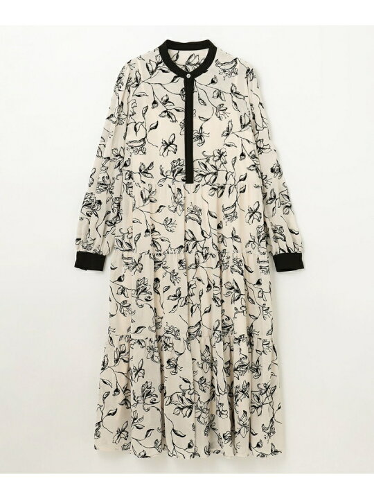 楽天市場】【SALE／30%OFF】フロッキーフラワープリントワンピース 
