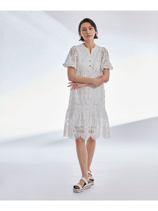 楽天市場】【SALE／30%OFF】カットワークパフワンピース GRACE 