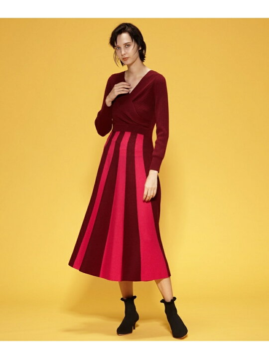 楽天市場】【SALE／60%OFF】カシュクールリブニットワンピース GRACE 