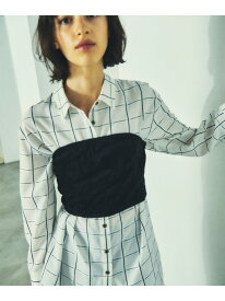 【SALE／70%OFF】ベアレイヤードシャツトップ GRACE CONTINENTAL グレースコンチネンタル トップス シャツ・ブラウス ホワイト ブラック【RBA_E】【送料無料】[Rakuten Fashion]