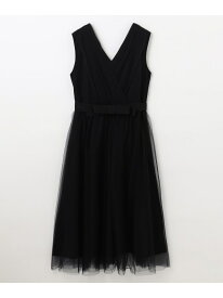 チュールドレープドレス GRACE CONTINENTAL グレースコンチネンタル ワンピース・ドレス ドレス ブラック【送料無料】[Rakuten Fashion]