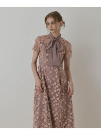 【SALE／50%OFF】フラワーフレアドレス GRACE CONTINENTAL グレースコンチネンタル ワンピース・ドレス ドレス ブラック ネイビー ピンク【RBA_E】【送料無料】[Rakuten Fashion]