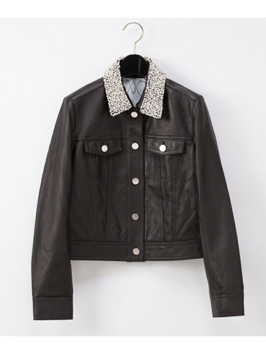 楽天市場】【SALE／60%OFF】パール衿レザージャケット GRACE 