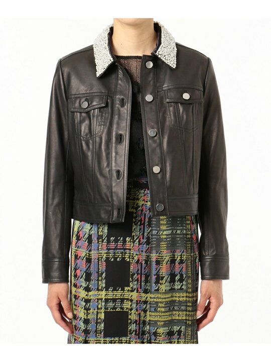 楽天市場】【SALE／60%OFF】パール衿レザージャケット GRACE 