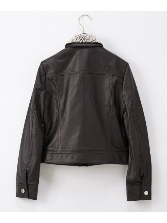 楽天市場】【SALE／60%OFF】パール衿レザージャケット GRACE 