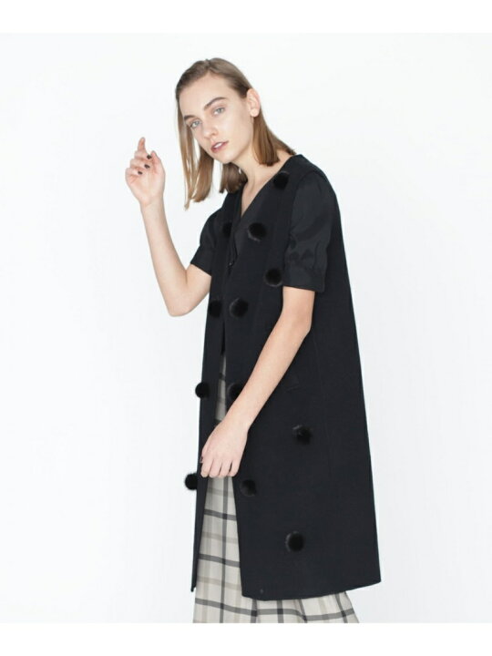 楽天市場】【SALE／60%OFF】ミンクポンポンベスト GRACE CONTINENTAL 