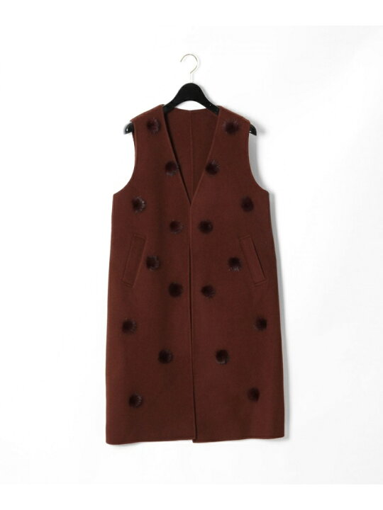 楽天市場】【SALE／60%OFF】ミンクポンポンベスト GRACE CONTINENTAL 