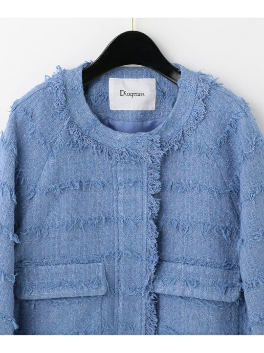楽天市場】【SALE／30%OFF】ツイードフリンジブルゾン GRACE 