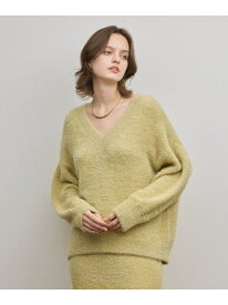 【SALE／30%OFF】ラメフェザーニットトップ GRACE CONTINENTAL グレースコンチネンタル トップス ニット グレー ブラック イエロー【RBA_E】【送料無料】[Rakuten Fashion]