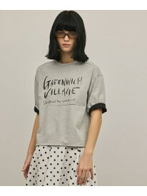 【SALE／30%OFF】レイヤードロゴTシャツ GRACE CONTINENTAL グレースコンチネンタル トップス カットソー・Tシャツ グレー ホワイト【RBA_E】【送料無料】[Rakuten Fashion]