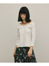 【SALE／30%OFF】テレコカットトップ GRACE CONTINENTAL グレースコンチネンタル トップス カットソー・Tシャツ ブラック ホワイト【RBA_E】【送料無料】[Rakuten Fashion]