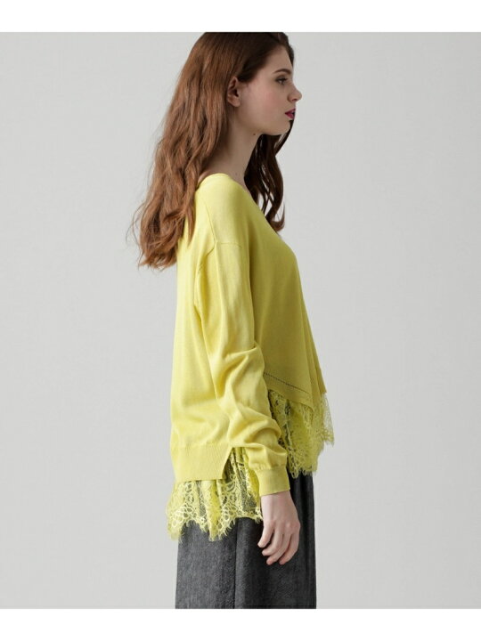 楽天市場】【SALE／60%OFF】ヘムレースニットトップ GRACE CONTINENTAL  