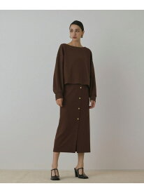 【SALE／50%OFF】ラメカットトップ GRACE CONTINENTAL グレースコンチネンタル トップス カットソー・Tシャツ ブラック ブラウン【RBA_E】【送料無料】[Rakuten Fashion]