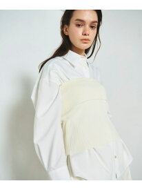 【SALE／70%OFF】リブベアトップ GRACE CONTINENTAL グレースコンチネンタル トップス カットソー・Tシャツ ホワイト ブラック【RBA_E】【送料無料】[Rakuten Fashion]
