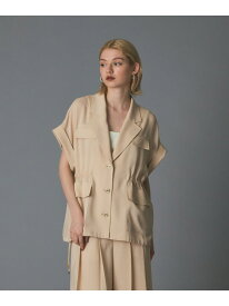 シアーサファリジャケット GRACE CONTINENTAL グレースコンチネンタル ジャケット・アウター その他のジャケット・アウター ブラウン ベージュ【送料無料】[Rakuten Fashion]