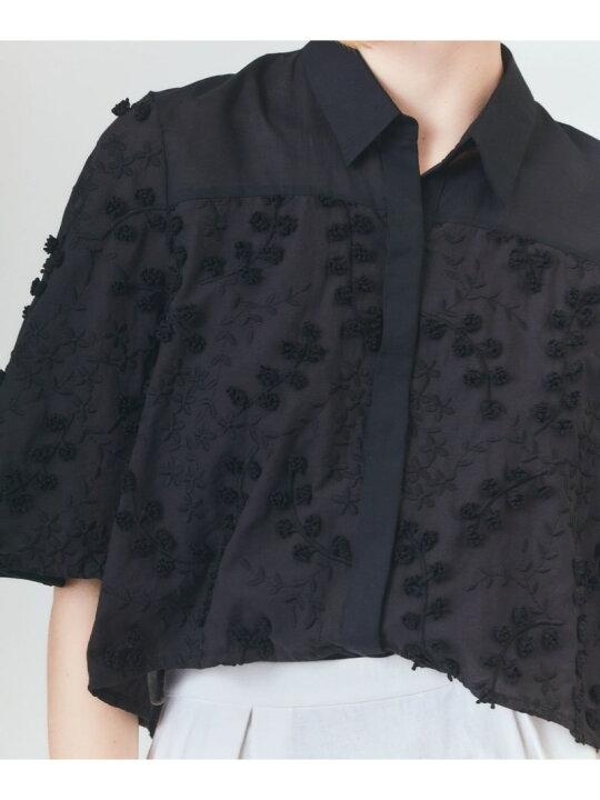 楽天市場】【SALE／30%OFF】フラワーembケープブラウス GRACE  