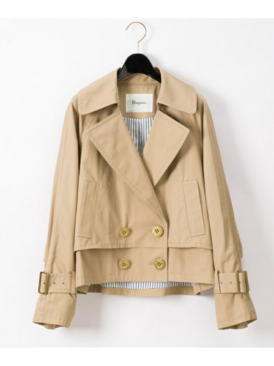 楽天市場】【SALE／60%OFF】ショートトレンチジャケット GRACE 