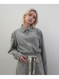 【SALE／30%OFF】10ozムラ糸デニムシャツ GRACE CONTINENTAL グレースコンチネンタル トップス シャツ・ブラウス グレー ブルー【RBA_E】【送料無料】[Rakuten Fashion]