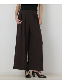 タックワイドパンツ GRACE CONTINENTAL グレースコンチネンタル パンツ その他のパンツ ブラック ブラウン【送料無料】[Rakuten Fashion]
