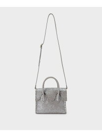 MetallicRSTH GRACE CONTINENTAL グレースコンチネンタル バッグ ハンドバッグ シルバー ホワイト ネイビー【送料無料】[Rakuten Fashion]