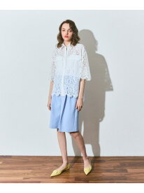【SALE／30%OFF】レースコンビシャツ GRACE CONTINENTAL グレースコンチネンタル トップス シャツ・ブラウス ブラック ホワイト【RBA_E】【送料無料】[Rakuten Fashion]