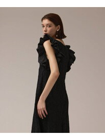 【SALE／50%OFF】フリルレースワンピース GRACE CONTINENTAL グレースコンチネンタル ワンピース・ドレス ドレス ブラック ブルー【RBA_E】【送料無料】[Rakuten Fashion]
