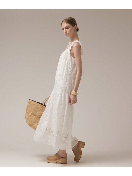 SALE 50 OFF カットワーク刺繍ワンピース GRACE CONTINENTAL グレースコンチネンタル ワンピース・ドレス ワンピース ホワイト グリーン RBA E 送料無料 Rakuten Fashion gracecontinental wythecharm