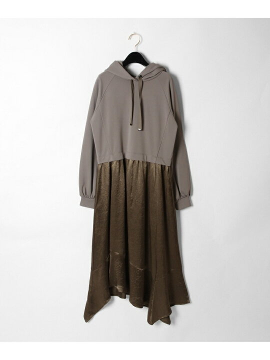 楽天市場】【SALE／60%OFF】【予約】【ONLINE限定】パーカー切替サテン 