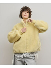 【SALE／30%OFF】ウールボアスタンドカラージャケット GRACE CONTINENTAL グレースコンチネンタル ジャケット・アウター その他のジャケット・アウター ベージュ イエロー【RBA_E】【送料無料】[Rakuten Fashion]